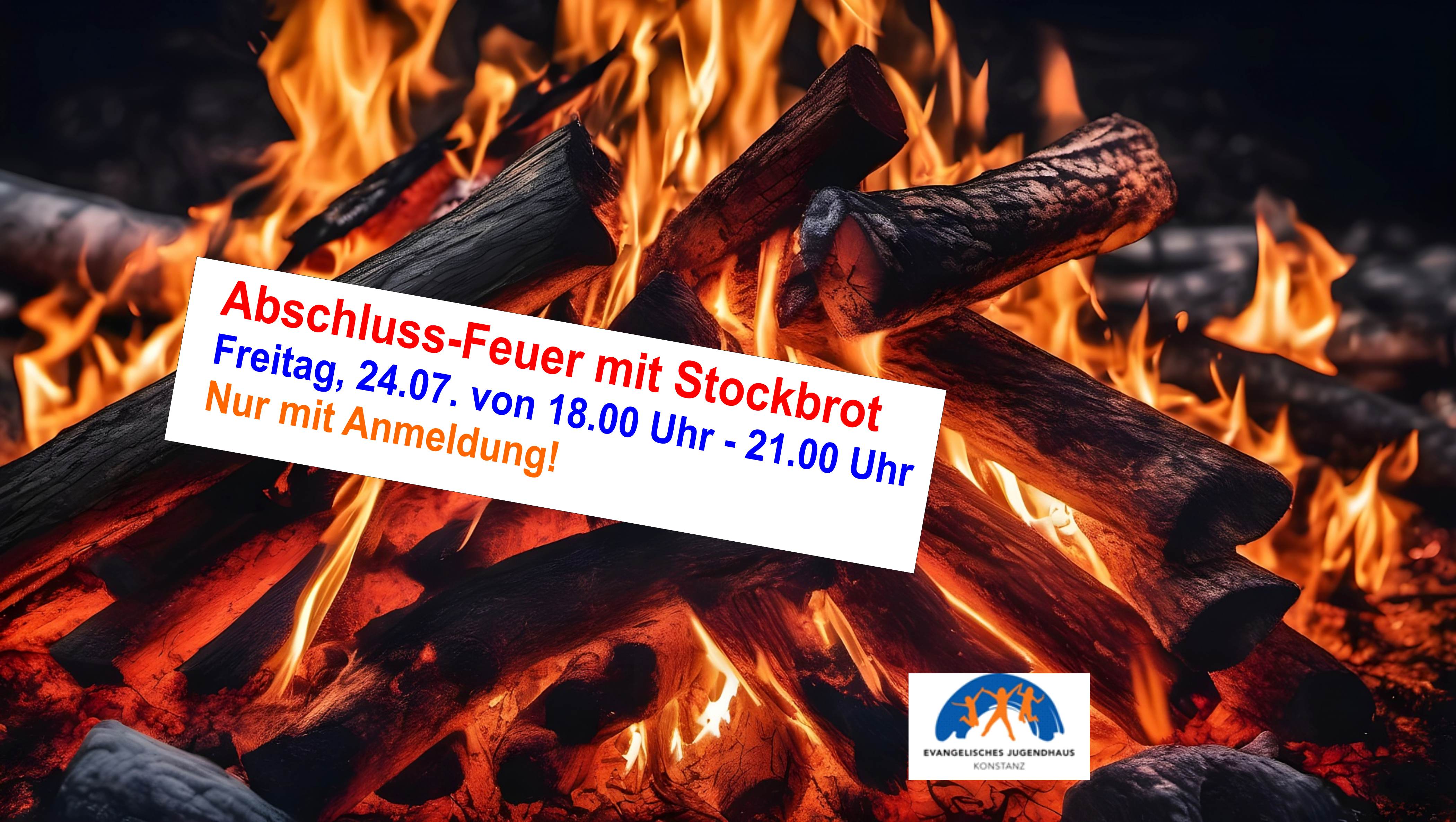 Abschlussfeuer mit Stockbrot Juli
