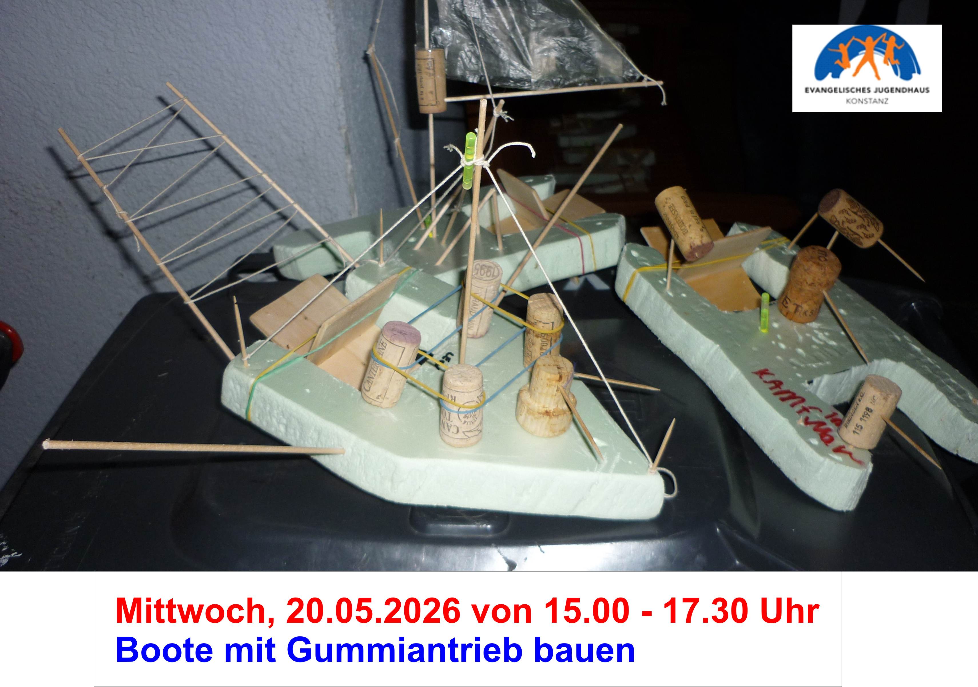 Boote Gummiantrieb Mai